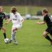 Dexter senior Olivia Vollmers settles the ball on Tuesday, April 23. Daniel Brenner I AnnArbor.com